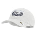 thumbnail image 2 of U.S. Army Air Assualt Badge Embroidered Washed Solid Pigment Dyed Cotton Twill Brass Buckle Cap - White OSFM, 2 of 5