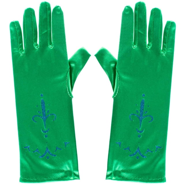 Little Girls Princess Gloves(Solid Color Long Elbow Length) For Birthday,Wedding,Holiday,Costume Party