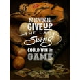 thumbnail image 4 of Art Licensing Studio 12x14 Black Modern Wood Framed Wall Art Titled - Never give up, 4 of 6