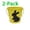 Yellow*2 #y68, variant on BiFandian 2-Pack Metal Easter Buckets with Handle, Bunny Decoration Candy Storage Pail, Ideal for Easter Basket Stuffers, Eggs and Candies