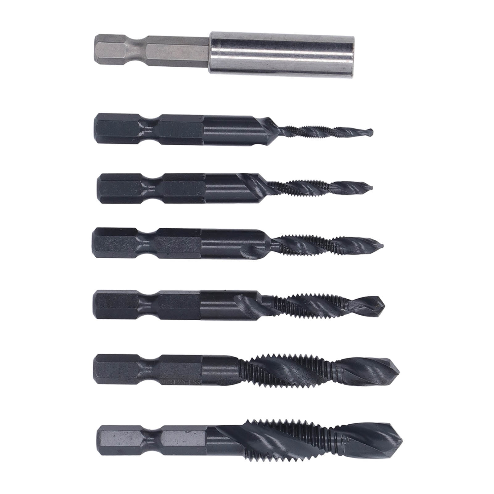 Hex Shank Combination Drill Tap, Tap Drill Bit Set 3 In 1 High Speed