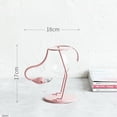 thumbnail image 3 of Kmbangi Vase Hydroponique Flamant Rose, Fer Forgé Rose, Récipient en Verre, 3 of 5