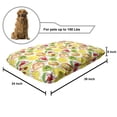 thumbnail image 2 of Fruit Pet Bed, Yummy and Ripe Watermelon Kiwi Peach Orange Avocado Lemon Grunge Watercolor Art, Chew Resistant Pad for Dogs and Cats Cushion with Removable Cover, 24" x 39", Multicolor, by Ambesonne, 2 of 4