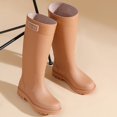 thumbnail image 4 of YUEHUA Womens Rain Boots Outdoor Casual Shoes for Women Hiking Camping Walking Comfortable Lightweight Low Heel Waterproof Anti-Slip Garden Boots, 4 of 9