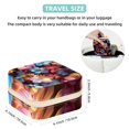 thumbnail image 5 of Flower Travel Portable Square Jewelry Box Organizing Rings Earrings Necklaces Bracelets for Girls Women, 5 of 6
