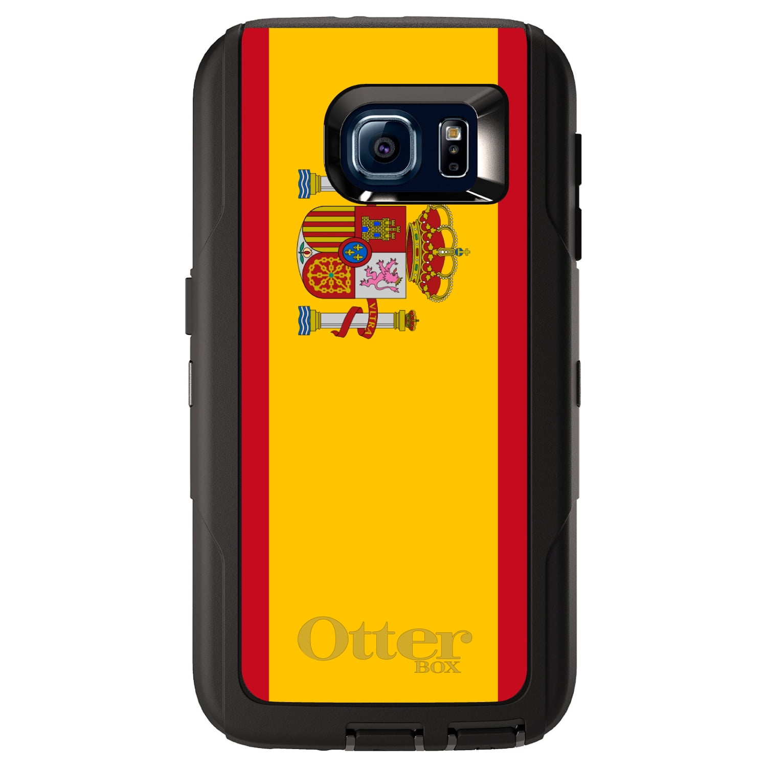 DistinctInk Custom Black OtterBox Defender Series Case for Samsung Galaxy S6... by DistinctInkâ„¢