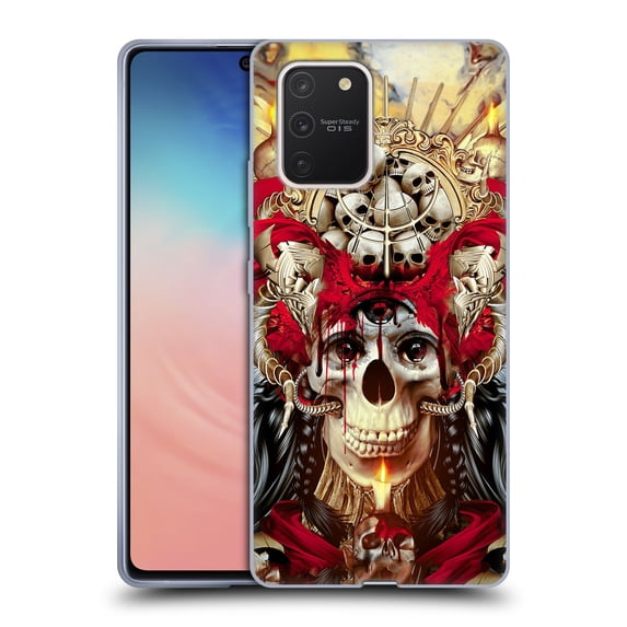 Head Case Designs Officially Licensed Riza Peker Skulls 9 3 Eyed Skull Soft Gel Case Compatible with Samsung Galaxy S10 Lite