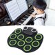 thumbnail image 5 of Almohadilla De Batería De Práctica MIDI, Altavoz Incorporado Recargable De Tambor Enrollable Eléctrico Para Vacaciones, 5 of 7