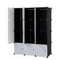 thumbnail image 6 of Zimtown 14"x 18" Portable Closet Wardrobe 12-Cube DIY Modular Shelving Storage Organizer, 6 of 9