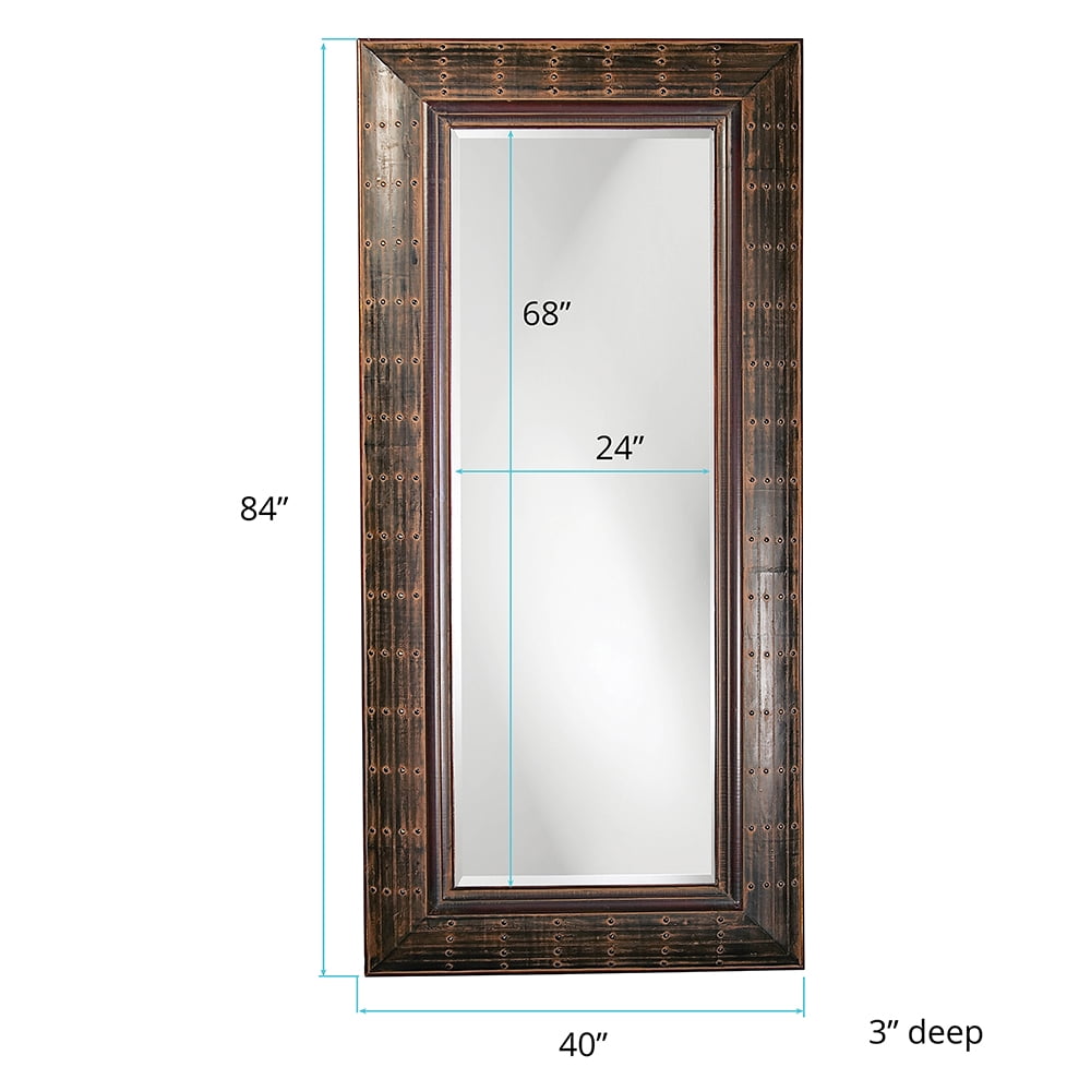 Tyler Dillon Brown Full Length Decorative Pamela Mirror - 40" x 84" x 3"