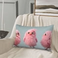 thumbnail image 5 of Balery Adorable Pink Fluffy Birds Bedding Queen Pillow Cases - Envelope Closure - Soft Brushed Microfiber Fabric - Shrinkage and Fade Resistant Pillow Cases-14"x20", 5 of 6