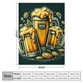 thumbnail image 4 of COMIO Beer Print Blanket Soft Cozy Throw Blanket Warm Lightweight Blanket Flannel Throw Blankets Plush Decor for Chair Bedroom Living Room Sofa Bed Outdoor Travel, 4 of 6