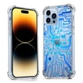 thumbnail image 1 of Circuit Board Clear Case for iPhone 14 Pro Max,Aesthetic Art Design Case for Men Women,Unique Soft Transparent TPU Bumper Case Cover, 1 of 5