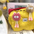thumbnail image 1 of Lindo llavero de dibujos animados muñeco de peluche muñeca pequeña bola de carbón bolsa colgante llavero de coche accesorios pequeños regalos, 1 of 6