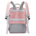 thumbnail image 3 of Pink Women Travel Backpack Water Repellent Anti-Theft Stylish Casual Daypack Bag with Luggage Strap & USB Charging Port Backpack, 3 of 5