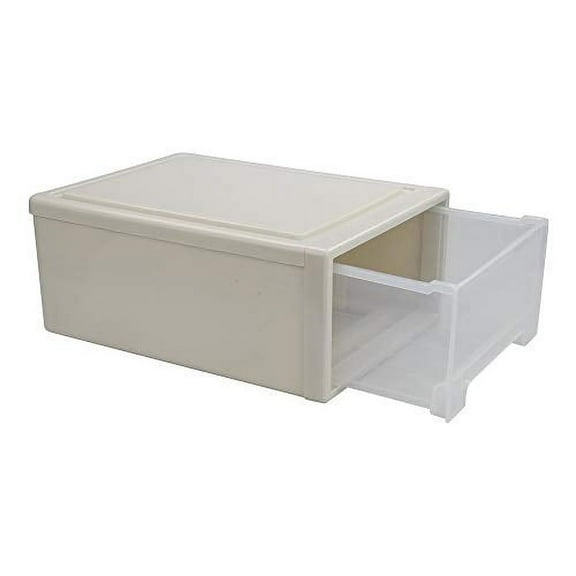 17.5 Quart Stacking Storage Drawer, 4 Pack Plastic Chest of Drawer