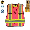 thumbnail image 1 of KwikSafety Class 2 Five Point Breakaway Pink Safety Vest - Medium, 1 of 4