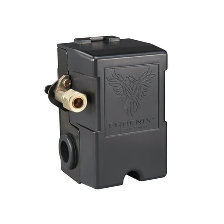001 Air Pressure Switch Phoenix Pressure Control 69MB8LY 115/150 PSI 1-Port Air Compressor Switch w/ Unloader Valve & Auto/Off (Furnas type) ()