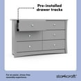 thumbnail image 2 of Storkcraft Crescent 6-Drawer Double Dresser, 2 of 9