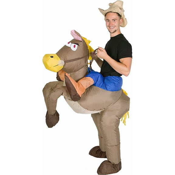 Bodysocks Fancy Dress Inflatable Cowboy Costume for Adults