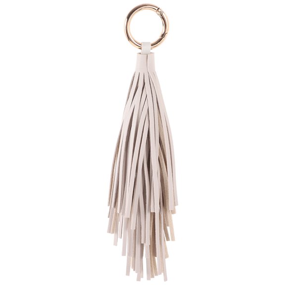 ELAYARD Elegant Tassel Keychain White 1Set