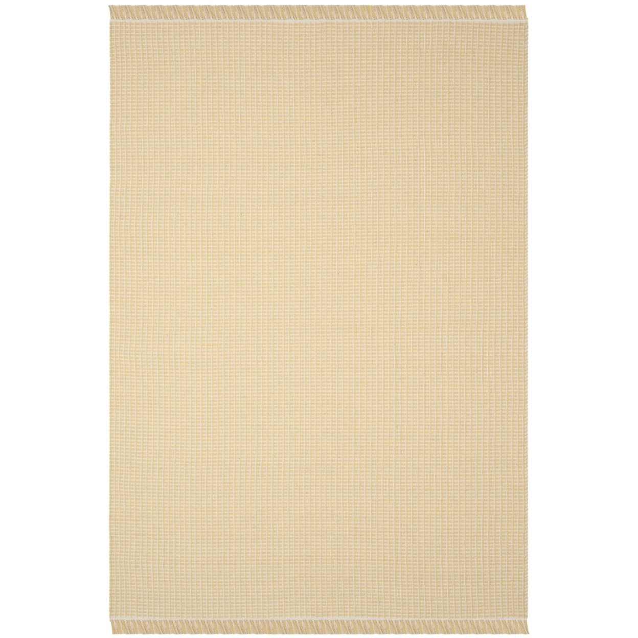 Safavieh Montauk 5' X 8' Hand Woven Cotton Rug in Ivory and Yellow
