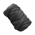 thumbnail image 4 of Chunky Yarn Arm Knit Yarn Jumbo Tubular Yarn Hand Knit Knitting 250G Washable Soft Bulky Yarn for Macrame Rug Making Weaving Sweaters Hats Deep Gray, 4 of 8