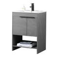 thumbnail image 3 of Fine Fixtures Phoenix 24 in. W x 18.5 in. D x 33.5 in. H Bathroom Vanity in Rustic White with White Ceramic Sink (Full Assembly Required), 3 of 6
