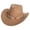 Brown, variant on Cowboy Hats for Men Women Cowgirl Hat Wide Brim Felt Hats Western Leather Cowboy Hats for Lover Black One Size