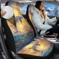thumbnail image 2 of Uorisanigo Front Seat Covers, Auto High Back Front Seat Covers, Coral Velvet Fabric Mandala Dolphin Seats Cover for Cars, Washable Accessories Cover for Most Cars SUV Trucks, 2 Pieces, 2 of 7