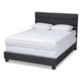 thumbnail image 1 of Baxton Studio Ansa Full Size Dark Gray Fabric Upholstered Bed, 1 of 10