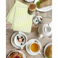 thumbnail image 4 of Yellow White Stripe Kitchen Dish Towels for Drying Dishes Set of 4, Modern Minimalist Geometric Striped Waffle Weave Microfiber Hand Tea Bathroom Towels Quick Dry & Absorbent Towel 15.7x23.6, 4 of 7