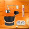 thumbnail image 4 of Almencla 4L Sauna Bucket Accessory Set,with Sauna Oil Cup ,Hygrometer for SPA Bathroom, 4 of 8