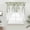 SpringGreen, variant on Watercolor Floral Swag Valances for Windows 2 Pack, Kitchen Window Curtains 36 Inch Length, Spring Leaves Flowers Botanical Beige Privacy Swag Curtains for Living Room/Bathroom 36"x36"