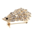 thumbnail image 4 of fenteer 4xCute Rhinestone Hedgehog Porcupine Shape Animal Brooch Pin Gold 4 Pcs, 4 of 8