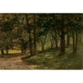 thumbnail image 2 of Edward Mitchell Bannister 24x18 Black Ornate Framed Double Matted Museum Art Print Titled: Untitled (Landscape with Trees), 2 of 5