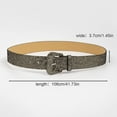 thumbnail image 2 of ZJXFGS Cowgirl Bling Studded Leather Belts Womens Belts for Jeans Sequin Sparkly Leather Belt Women Men Rhinestones Belt Western Belts for Woman Gray One Size, 2 of 2