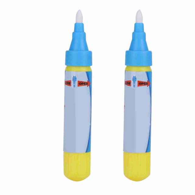 2 Pack Baby Water Coloring Pens Magic Painting Mat Gift for Kids (Blue)