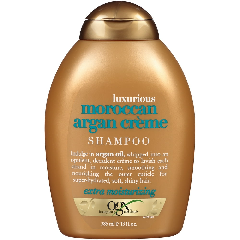 OGX Luxurious Moroccan Argan creme Shampoo, 13 Oz