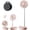 Pink, variant on Portable Pedestal Fan 16000mAh Battery [Max 74h Runtime], Foldable Oscillating Standing Fan, Collapsible Desk Fans, LED Light, Case & Remote Control 4 Speeds for Outdoor Travel Camping (Black)
