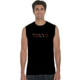 thumbnail image 1 of LA Pop Art Men's Word Art Sleeveless T-shirt - THE NEIGHBORHOODS OF TOKYO, 1 of 2