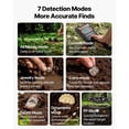 thumbnail image 3 of KFFKFF Waterproof Metal Detector, 12" Coil, High-Precision Gold Finder for Adults, with Screen, Wireless Headphones, 7 Detection Modes, Adjustable Shaft, Ideal for Gold and Treasure Hunting, 3 of 9