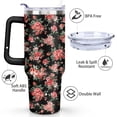 thumbnail image 3 of 40oz Tumbler with Handle and Straw Lid | Vacuum Insulated Leak Proof Tumbler | Stainless Steel Travel Mug Water Bottle Cup Keeps Cold & Hot, 3 of 7
