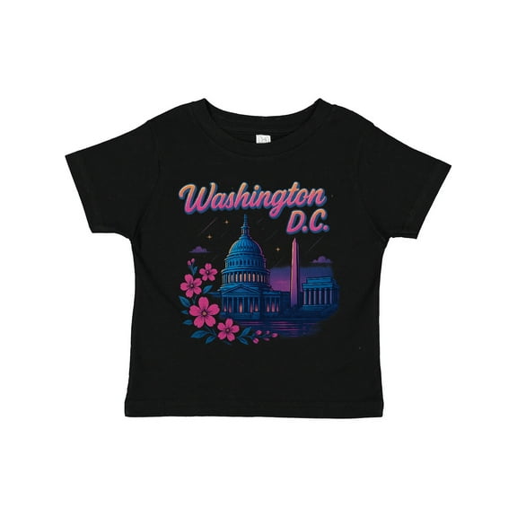 Inktastic Washington D.c. Skyline Cherry Blossoms Boys or Girls Toddler T-Shirt