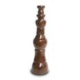 thumbnail image 2 of House of Avana 3-Piece Hand-Carved Wood Minaret Candle Holders in Plum Brown, 2 of 5