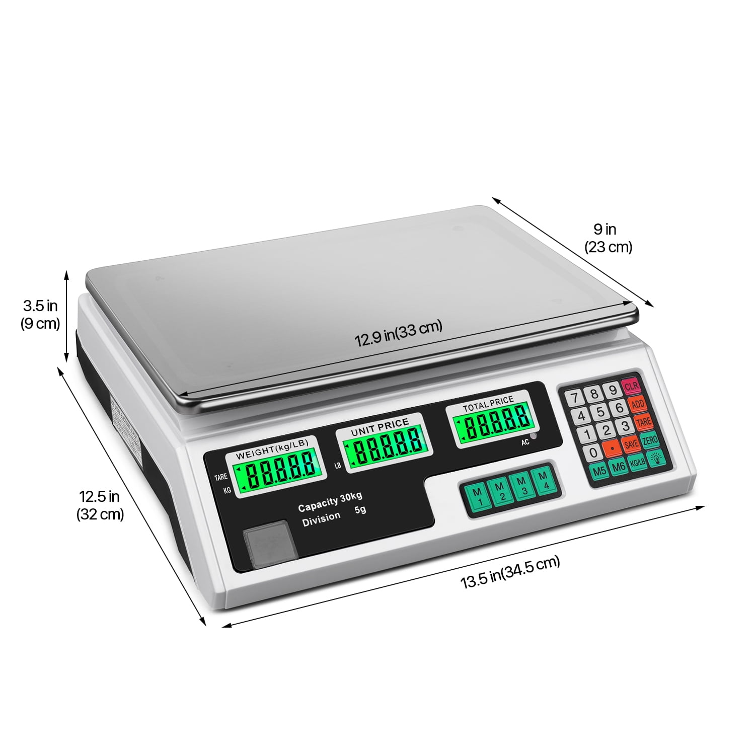 Weighing Electronic Digital 30kg 15kg Scale for Meat Fruit Store