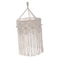 thumbnail image 2 of Pantalla de Lámpara Bohemia de Macramé, Repuesto de Pantalla para Lámpara Colgante, Accesorios de Iluminación Artesanales, Pantalla de Luz Tejida a Ma Estilo B, 2 of 10