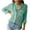 Green, variant on IROINNID Womens Long Sleeve V-Neck Shirts Home Turndown Collar Button Print Blouses T-shirt,Khaki