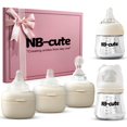 thumbnail image 1 of Set de Biberones NB-cute de Vidrio Anticólico 100ml y 180ml, 1 of 9