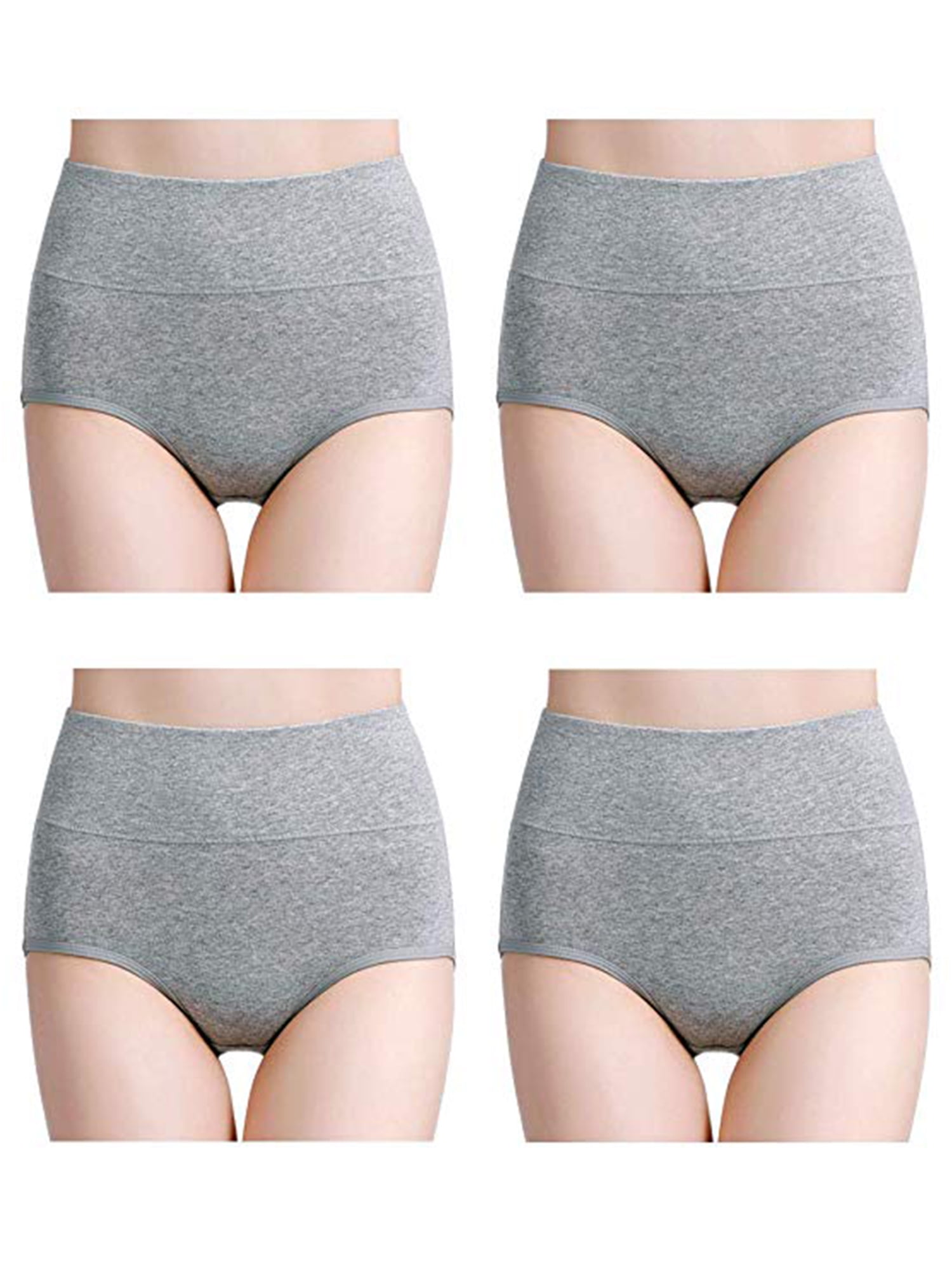 wirarpa Ladies Underwear Cotton Full Briefs High Waist Knickers Underwear Panties for Women Multipack